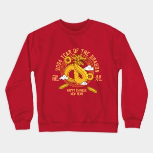 Year of the Dragon | Celebrating the 2024 Chinese Year of the Dragon with a Dance of Mythical Majesty 🐉🎉" Crewneck Sweatshirt